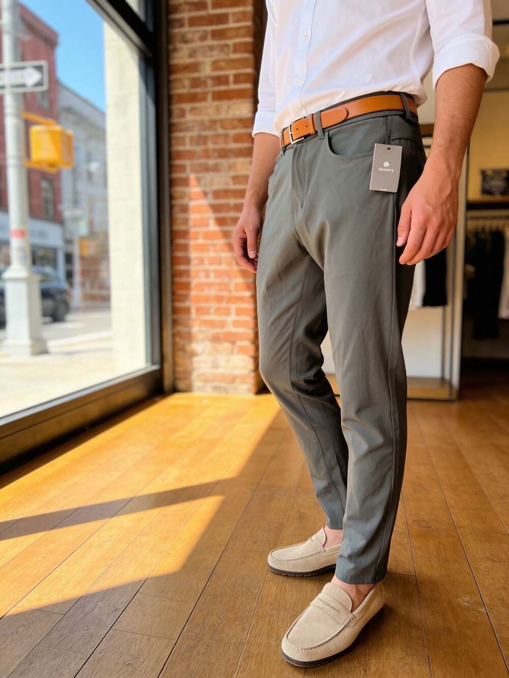 Apana Men's Performance Five-Pocket Technical Tapered Pants 32x30